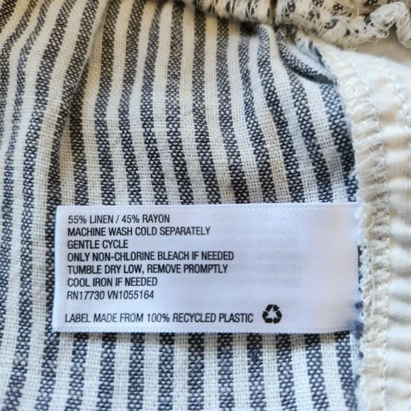 A New Day Paper Bag Linen Pants - Picture 4 of 5